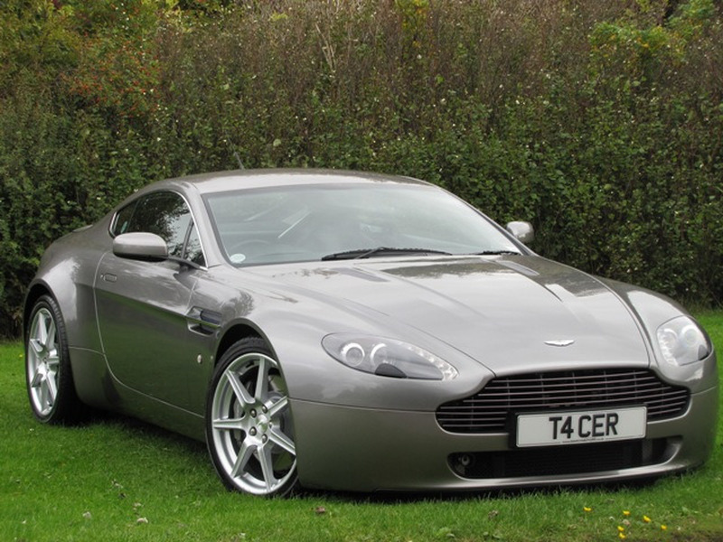 View ASTON MARTIN VANTAGE V8. Tungsten Silver with Black Leather Low Owners, Low Miles.