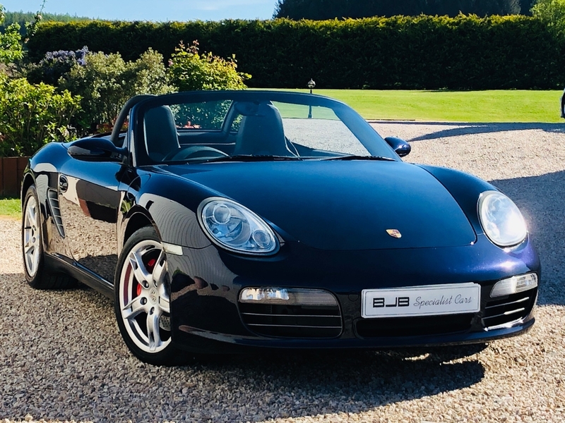 View PORSCHE BOXSTER 987 3.2 S. Midnight Blue Metallic, Grey leather sports seats. SOLD.