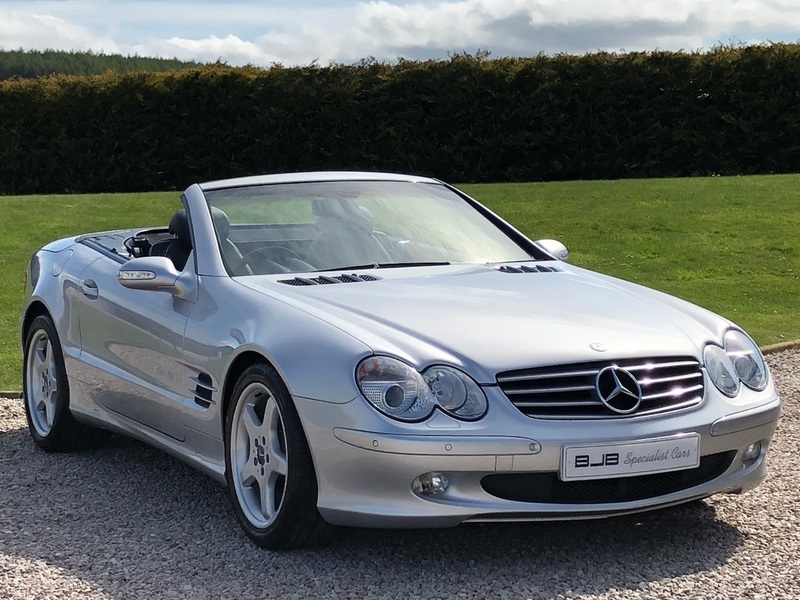View MERCEDES-BENZ SL *SOLD* SL 500 ROADSTER AMG SPEEDSHIFT AUTO. Brilliant Silver, Anthracite Leather. AMG Alloys. SOLD.
